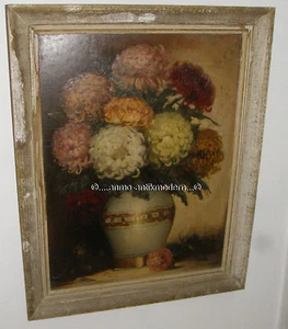 Altes Ölgemälde Blumen Stillleben Klaus Clausmeyer - NO SHIPPING -KEIN VERSAND- - Bild 1 von 3