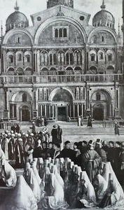 Photo Illustration Cutout The Preaching of S. Mark in St. Euphemia Square 1507 - Picture 1 of 1