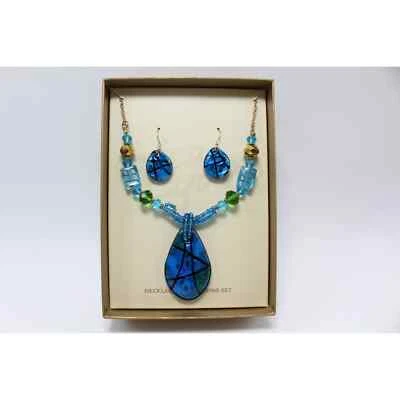 Erica Lyons Glass Bead Necklace & Earring Set #581298 - Image 1 of 3