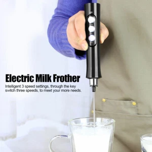 Egg Beater Milk Frother Drink Mixer Coffee Foamer USB Charging Handheld Electric - Picture 1 of 12