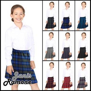 Mädchen Box Plissee Rock Schule Allround elastische Taille Uniform Kinder Röcke - Bild 1 von 92