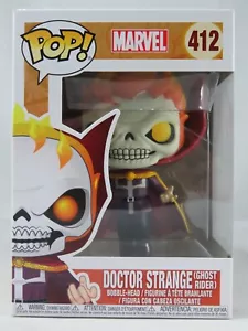 Marvel Funko Pop - Doctor Strange (Ghost Rider) - No. 412 - Free Protector - Picture 1 of 11