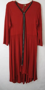 Comfy USA M dress Red Size L Zip front Modal - Picture 1 of 7