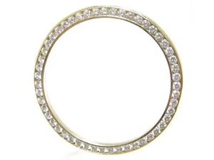 Rolex 36mm Day Date/Date Just 14k Gold 2ct White Round Cut Diamond Channel Bzl - Picture 1 of 5