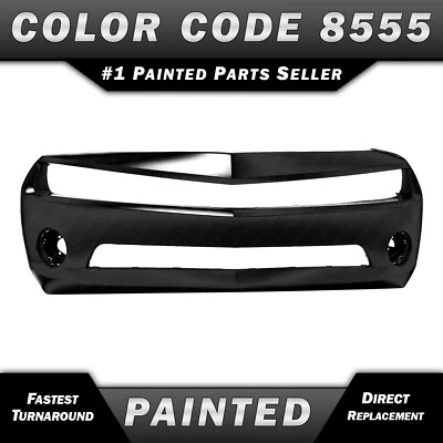 NEW Painted *WA8555 Black* Front Bumper Cover for 2010-2013 Chevy Camaro LS LT Foto 1 de 4