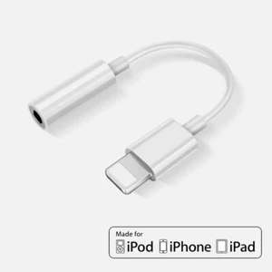 Adapter for iPhone to 3.5mm Jack Connector cable Headphone Aux All iOS Devices - Picture 1 of 15