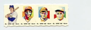 #TN04477 JOE MORGAN & RUBE WADDELL & JIMMIE FOXX Uncut Strip Gumball Cards - Picture 1 of 1