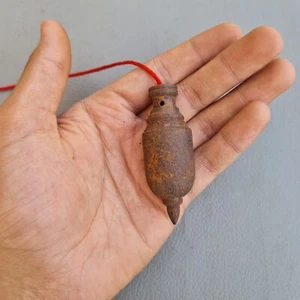 Rare Miniature antique vintage iron plumb bob leveling measuring carpenter tool - Picture 1 of 8