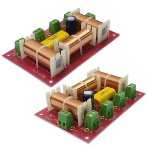 2 Stück 200 W 4-Wege 3-Wege Höhen & Mitteltöner & Dual Bass Lautsprecher Frequenzweiche Teiler - Bild 1 von 15