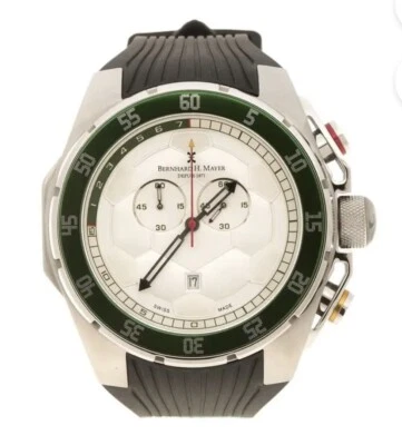 Reloj Hombre Bernhard H. Mayer Blanco Acero Inoxidable Striker 50 mm RARO. NUEVO Foto 1 de 4