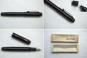 Montblanc 2. Weltkrieg Meisterwerk Simplo Druckknopf Füllfederhalter #2 Stahl Flex Neu im Karton - Bild 1 von 13
