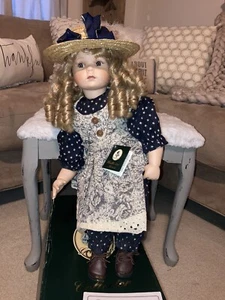 Muñeca Coleccionista Geppeddo Haylee Muñeca Porcelana con Caja - Imagen 1 de 9