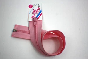 18" Coats & Clark coil separating zipper - Pink - Picture 1 of 3