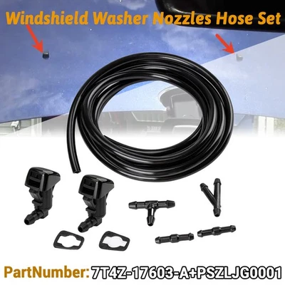 9x Kit de boquilla de lavado de parabrisas delantero para Ford Focus Edge Lincoln MKX 2007-2010 Foto 1 de 4