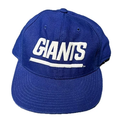 Chapéu masculino vintage New York Giants mistura de lã 7 3/8 futebol americano NFL anos 90 New Era - Imagem 1 de 4