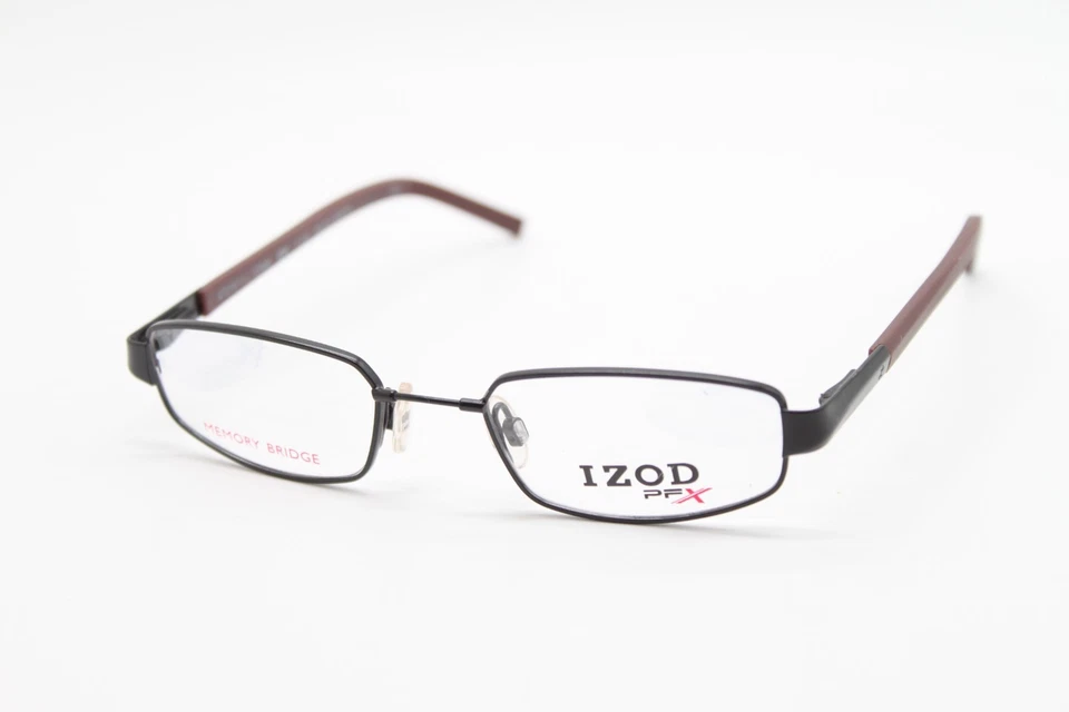 NEW IZOD PFX CV X 100 BLACK MATTE BROWN AUTHENTIC EYEGLASSES 47-18 - Image 1 of 4