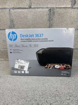 HP DeskJet 3637 Wireless Color Inkjet All-in-One Printer NEW - Image 1 of 4