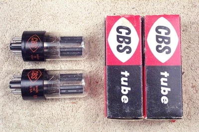 Dos, NUEVO, CBS Hytron 6SN7GT, placas en T, par de fechas a juego, 6SN7GT Foto 1 de 4