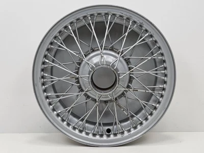 One Dayton Silver Wire Wheel Rim 16x5 Center Spline Drive - Image 1 of 4