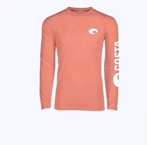 TECHNICAL CREW FQA400035 COSTA T-SHIRTS/ SALMON / MEN'S SIZE SMALL - Picture 1 of 6
