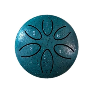 Steel Tongue Drum: 6 Zoll 8 Noten Rain 6 Zoll 8 Noten Emerald (Regentrommel) - Bild 1 von 3