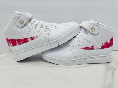 Zapatilla deportiva Fila de caña alta para mujer talla 7,5/color blanco y rosa/5FM01801-155 Foto 1 de 4