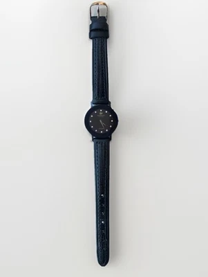 Reloj para mujer Raymond Weil Othello 131 esfera negra cuarzo correa lagarto como está Foto 1 de 4