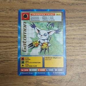 Gatomon Bo-15 Gold Text Digimon Card Game 1999 Bandai NM - Bild 1 von 2