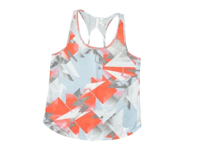 Under Armour Women's HeatGear Tank Top Regular Size L Gray Orange Geometric - Image 1 of 4