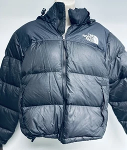 The North Face Vintage Women’s M 1996 Retro Black NUPTSE 700 Down Puffer Jacket - Picture 1 of 9