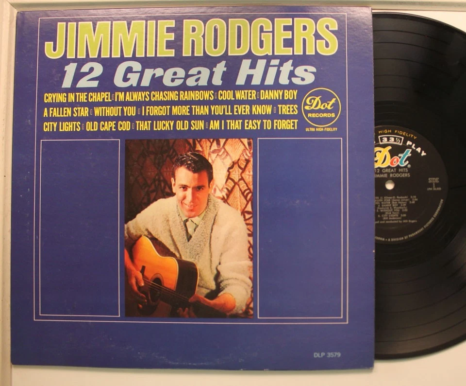 Jimmie Rodgers Lp 12 Great Hits On Dot - Vg++/ Vg++ - Imagem 1 de 1