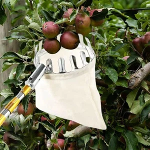 Metal Fruit Picker Fruit Catcher Bag for Orange Mango Berry Avocado Harvest - Picture 1 of 7