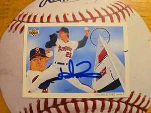 Baseball Card Signed  JIM ABBOTT 1992 Upper Deck Checklist California Angels #86 - Picture 1 of 2