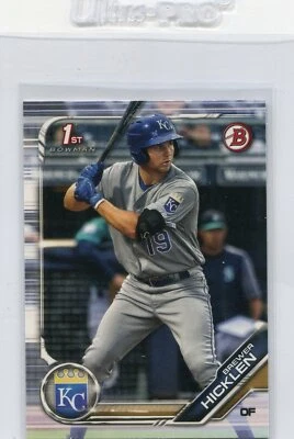 2019 BOWMAN 1ST RC BREWER HICKLEN KANSAS CITY ROYALS ROOKIE - 4676 - Image 1 of 2