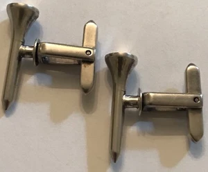 VINTAGE HICKOK USA STERLING GOLF TEES CUFFLINKS-1” - Picture 1 of 6