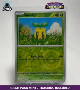 Sunkern 006/167 Holograma Inverso Pokemon Juego de Cartas Coleccionables: Twilight Masquerade COMO NUEVO ENVIADO HOY - Imagen 1 de 2