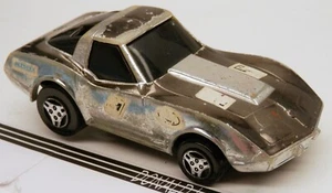 Kenner T-Zzzers 1970's Chevrolet Corvette C3 Chrome Chevy Rip Cord Racer CPG 3" - Picture 1 of 2