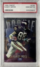 RANDY MOSS ROOKIE CARD 1998 FINEST PSA 10 GEM MINT
