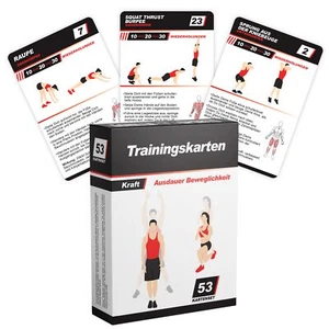 GORILLA SPORTS® Trainingskarten 49 Übungen Functional Fitness Ganzkörpertraining - Bild 1 von 6