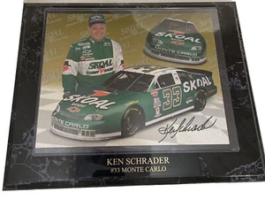 Ken Schrader Autographed 8x10 Framed And Mounted On A Beautiful Plaque - Picture 1 of 8