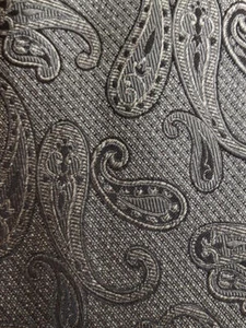 Joseph Abboud Beige Brown White Paisley Silk Tie XL 64 x 3½ - Picture 1 of 5