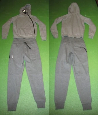 Tuxy Hombres Una Pieza Sudadera Pantalones Sudadera Traje con Capucha, Gris, TX17001, Talla S, Nuevo Foto 1 de 4