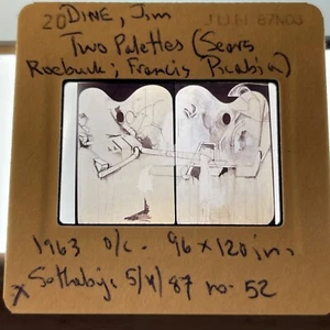 Jim Dine “Sears Roebuck; Francis Picabia ” Pop Art 35mm Slide - Picture 1 of 3