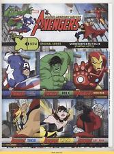 2010 Disney XD/Marvel Avengers Perforated The Wasp Captain America Hulk READ 0h1