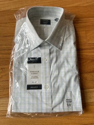 Nueva Camisa Arrow Tela Elástica Fácil Cuidado Ajuste Regular Apio 16/16.5-32/33 Foto 1 de 2