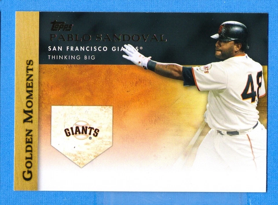 2012 Topps Golden Moments Series 2 #GM7 Pablo Sandoval Giants - Image 1 of 1