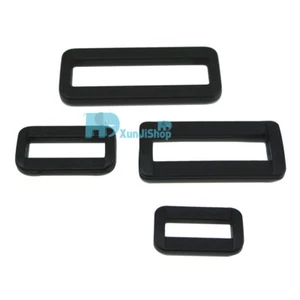 Rectangle Plastic Square Dee Ring D Belt Buckles 2" 1.5" 1" 7/8" 50 38 25 21mm - Picture 1 of 6