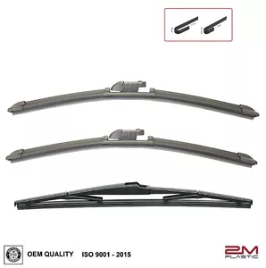 Limpiaparabrisas delantero y trasero para Toyota Prius 2004-2009 26" 18" 16" - Imagen 1 de 7