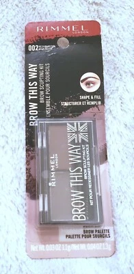 Kit de escultura sobrancelha Rimmel Brow This Way - 002 marrom médio - Imagem 1 de 3