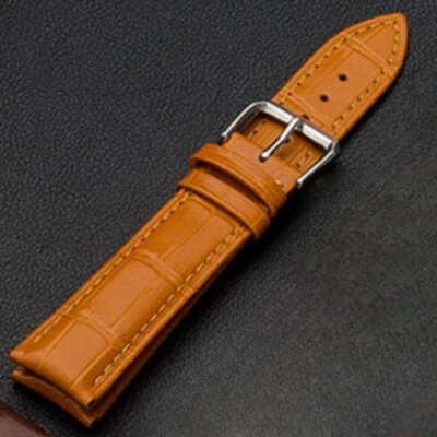 High Quality Genuine Leather Watch Strap Cowhide Colourful WristBand 10mm-24mm - Image 1 of 4
